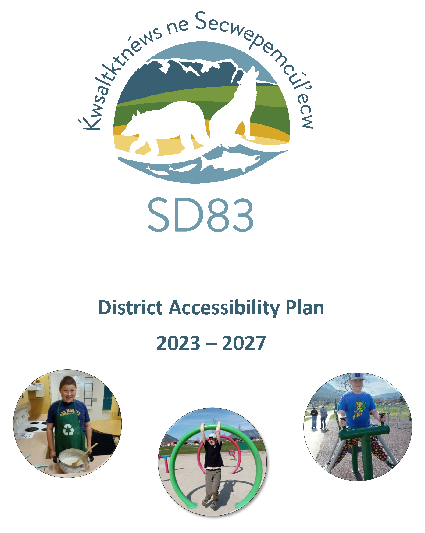 SD83 Accessibility Plan 2023 2027 Page 01