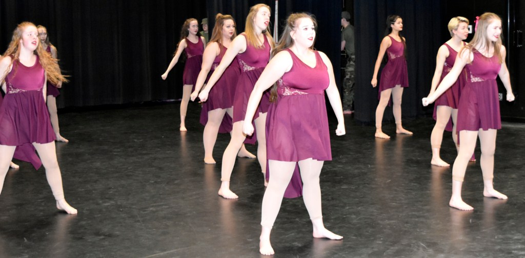 Photos of Dance Team performing