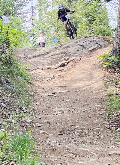 downhill